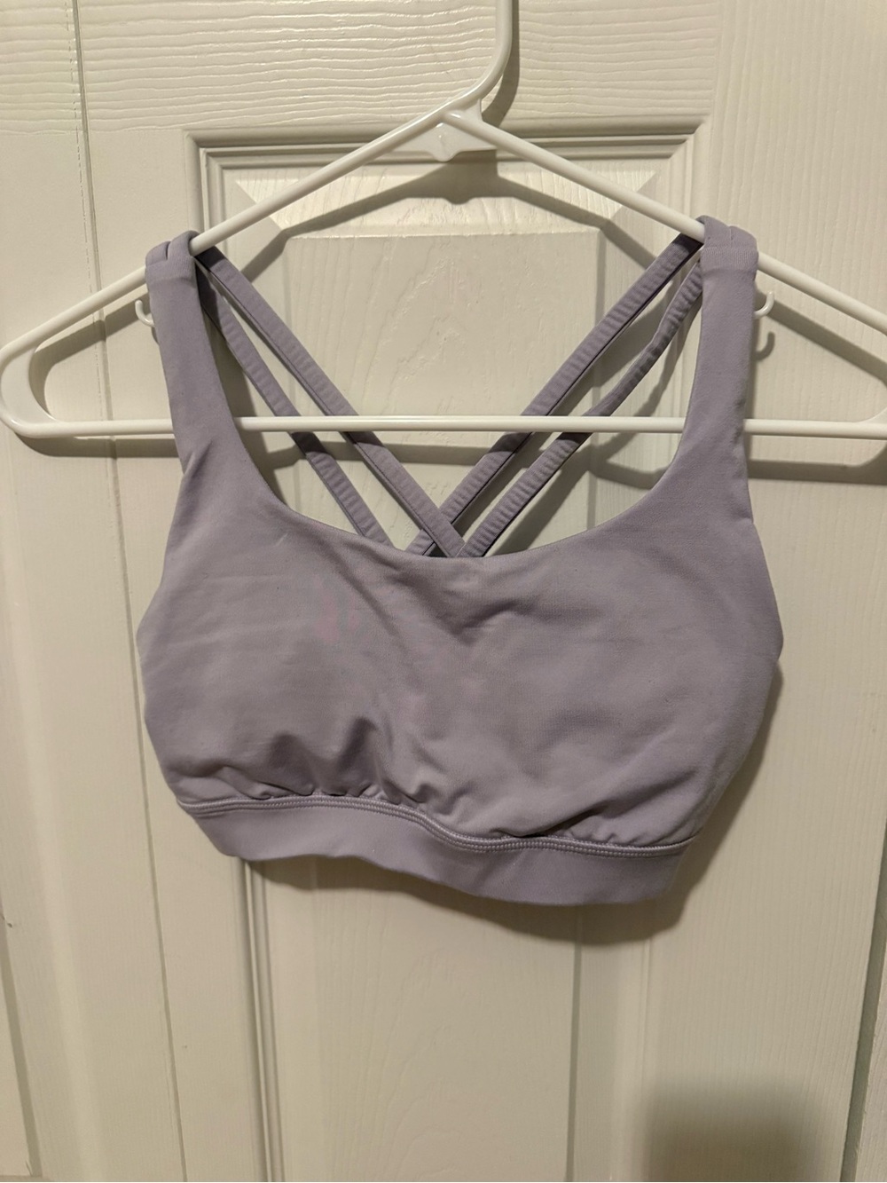 lululemon athletica Light Lavender Strappy Sports Bra